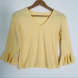 WEEKENDERS V Neck Long Sleeve T Shirt